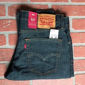 🆕🏷Levi's [511 Slim Fit]Dark Blue Jeans